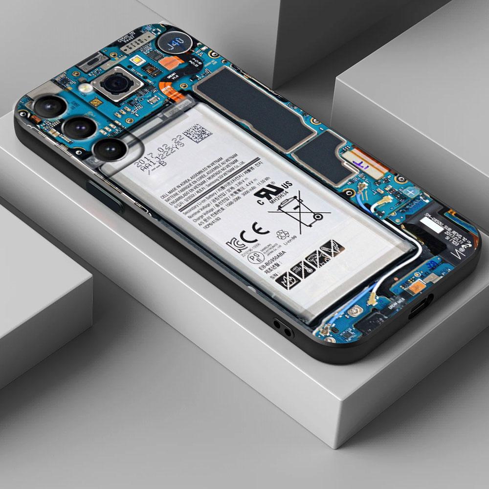 Кассетные Музыкальные Ленты Печатная Плата Камера Чехол S25Ultra Для Samsung Galaxy S25 S24 S23 S20 S21 FE S22 Ultra S10 Plus Чехол для Телефона