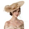 New bow imitation hemp yarn top hat, headgear, socialite horse racing festival tea party exaggerated top hat