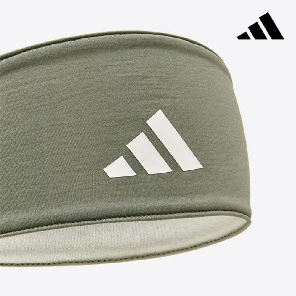 adidas Спортивная повязка на голову, двусторонняя, ADAC-16300GN, для йоги, пилатеса, кардио, фитнеса, тренировок на открытом воздухе