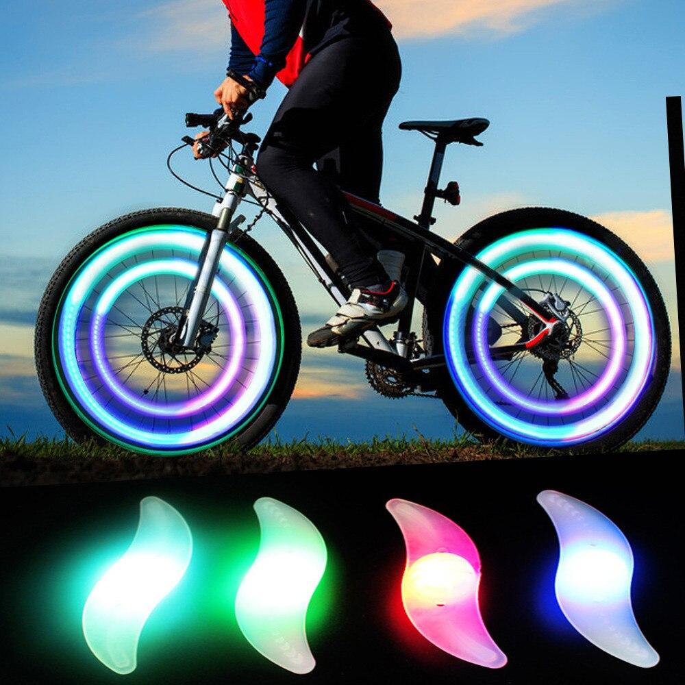 Mountain Biking Road Vehicle Wind Fire Wheel Color Spoke Light Rim Light Tire Wheel Light Night Riding Night Riding Equipment Ac 7