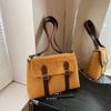 New Styles of Faux Suede Shoulder Bags Square Lock Zipper Luxury Sense High Quality Crossbody Bags for Women