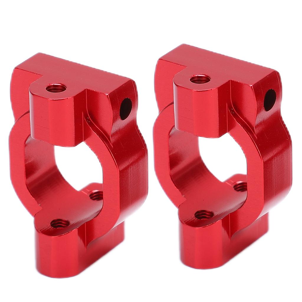 2PCS RC Wheel St Aluminum Alloy RC CShaped St Part for   1/10 Remote Control Car(Red )