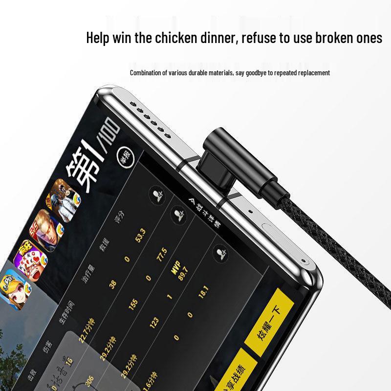 Быстрый зарядный кабель Micro USB 120 Вт с угловым разъемом для телефонов Android, Huawei, Vivo, Oppo и Meizu