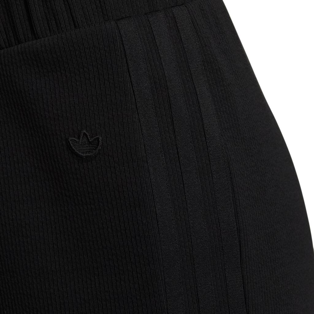 Adidas Originals Trefoil Solid Color Logo Print Elastic Straight Leg Track Pants Women Bottoms Black HY1359