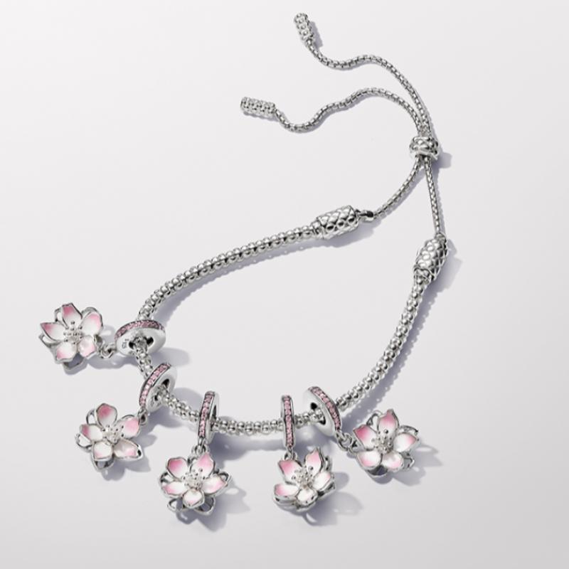 Pandora Cherry Blossom Dangle Charm 790667c01