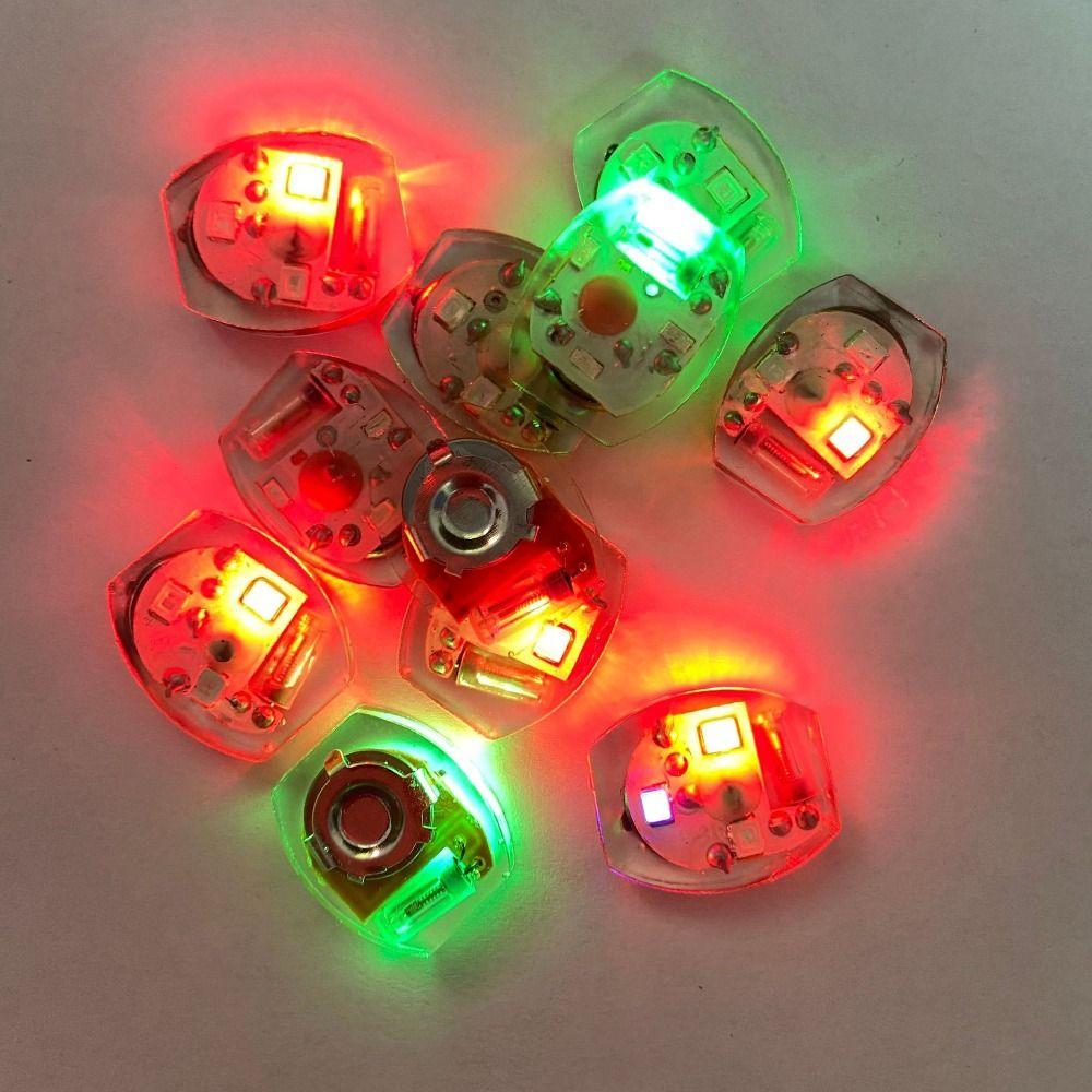 10Pcs Miniature LED Shoe Light Luminous Hole Shoes Lamp Sandal Accessories Vibrating Light Diy Toy