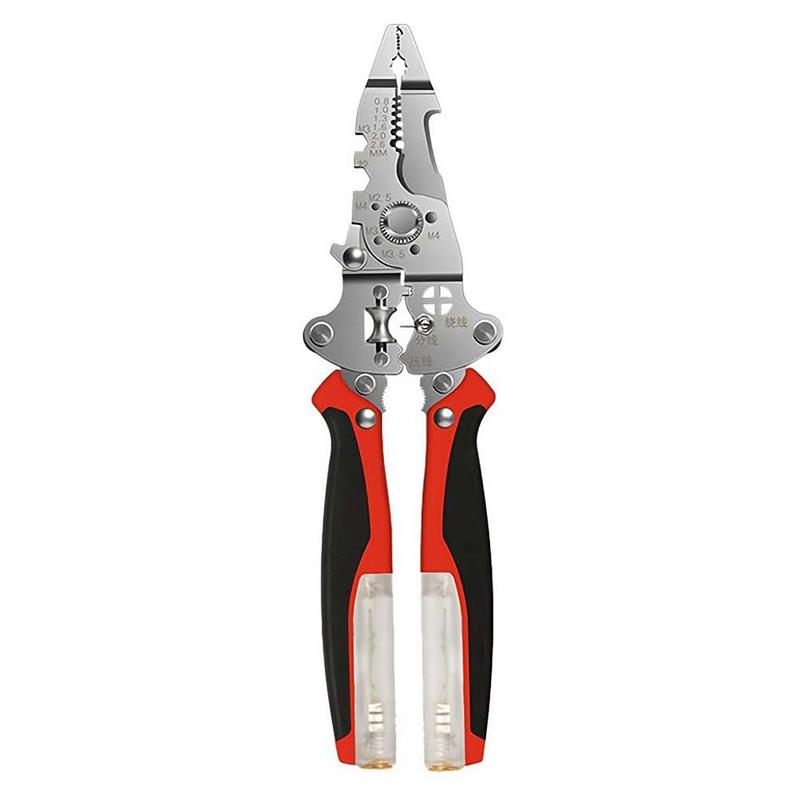 Многофункциональные клещи для зачистки проводов 16 в 1 с тестером напряжения, клещи для зачистки проводов, электрика, обжимные, ножницы для резки кабеля