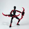 3D Printed Robot Action Figure with Accessories Movable Joints Robot