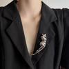 Jewelry Accessories Glossy Body Sculpture Brooches Minority Design Women Brooch Girls