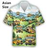 Vocation School Bus 3D Printed Men Shirt Fashion Hawaiian Shirt Casual Beach Motorcycle Bloose Men's Lace High Quality Camisa