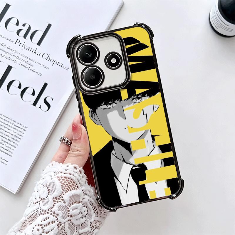 Чехол для телефона Mashle Magic And Muscles Anime с покрытием для Xiaomi Redmi Note 14 15 Pro Plus 13 12 11 11S 11T 10 9S 9 5G Противоударный с воздухом
