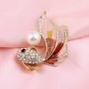 Retro Goldfish Brooch Colored Diamond Gradual Change Tail Goldfish Animal Brooch Women'S Suit Cardigan