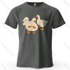 Duck Trio Cute Printed Unisexs Tshirt 100 Cotton Oversized Lively Graphic Tees For Unisex Tops Tees Casual Streetwear