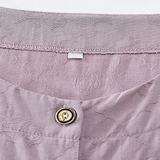 Комплект из двух предметов с цветочным принтом для пожилых женщин, повседневный топ с короткими рукавами и брюки на пуговицах, летняя одежда для бабушек и мам