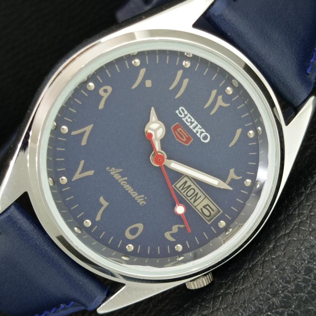 Seiko 5 АВТОМАТИЧЕСКИХ 7009A ВИНТАЖНЫЕ ВОССТАНОВЛЕННЫЕ ЯПОНСКИЕ МУЖСКИЕ ЧАСЫ С СИННИМ ЦИФЕРБЛАТОМ a445514-1