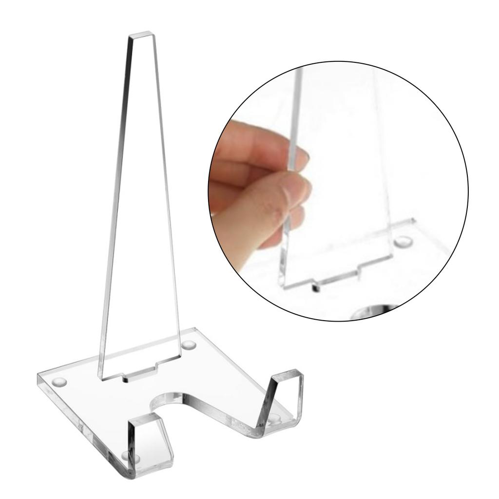 Прочная прозрачная акриловая подставка для дисплея Практичный маленький прозрачный держатель Декоративный мольберт для художественных и кулинарных презентаций