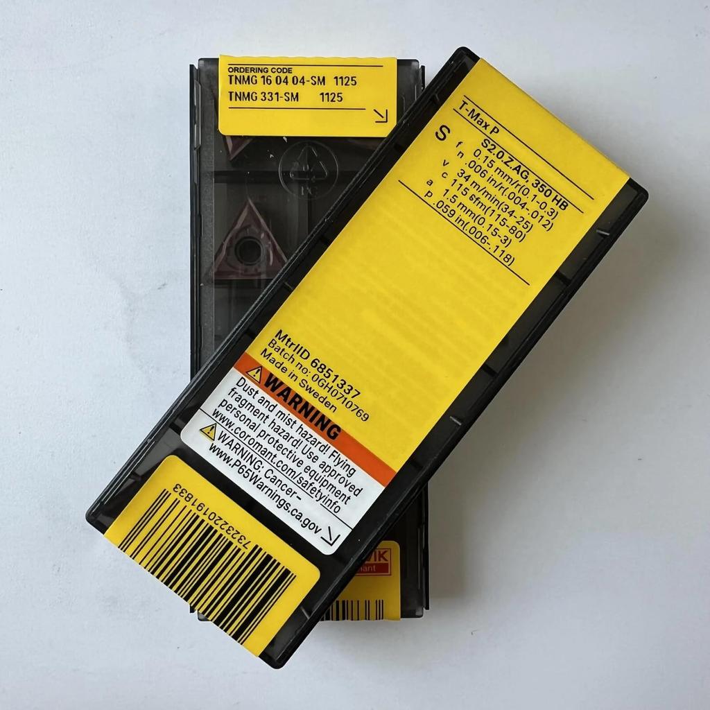 Original Sandvik / TNMG160404-SM 1125 /CNC CARBIDE Tool Blade 10 Pcs