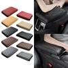 Car Armrest Storage Box Mat Waves Embroider Leather Car Center Consoles Cover Car Armrest SeatBox Cover Protections