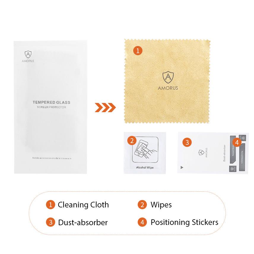AMORUS Защитное стекло для экрана OnePlus 13R 5G, Защитная пленка из закаленного стекла против сколов