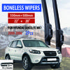 For Hyundai Santa Fe MK1 2000-2006 Car Windshield Wiper U-type Soft Rubber Frameless Bracketless Car Wipers 22"+20"