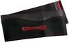 Braided Steering Wheel Real for Regular Cars and Light Cars and Red Cover, Carbon, (36cm/37cm/S Size) (black Stitching)