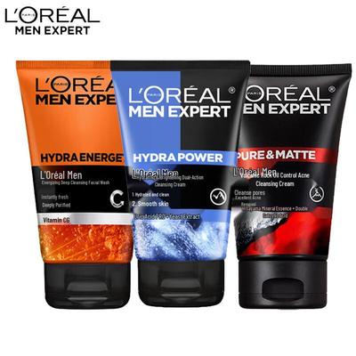 L'Oréal Очищающее средство для лица для мужчин, 3 шт.