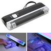 LED Powered Violet Handheld Battery Flashing 6V Light UV Money Detector Ultraviolet Lamp Portable