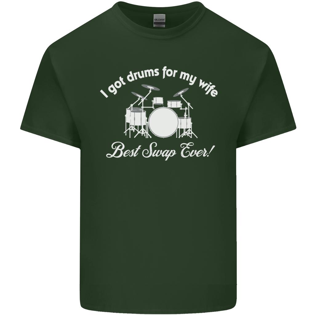 Drums for My Wife Drummer Drumming Unisexs Light Cotton TShirt