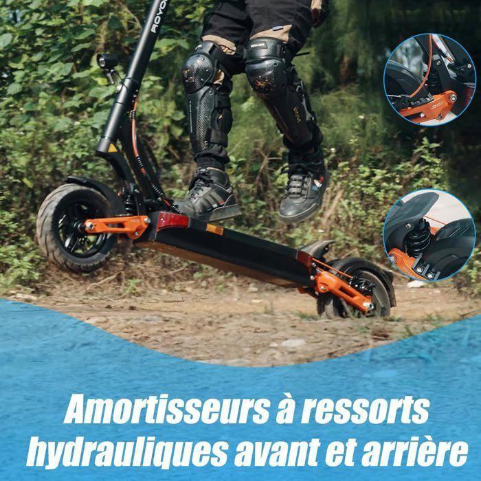 Scooter électrique JOYOR T6 - Moteur 600 W - Batterie 48 V-18 Ah - Pneus 10 pouces - Noir