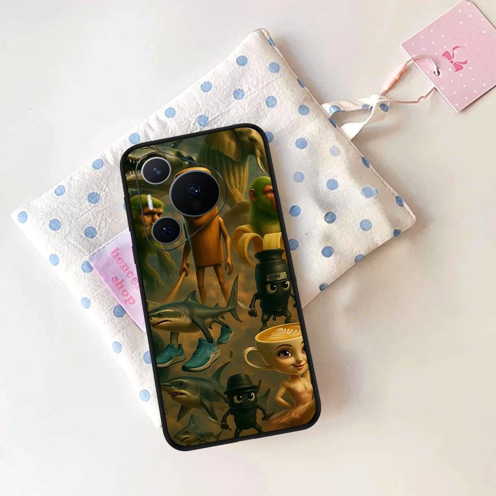 I-ITALIANS B-Brainrot Creative Animal Phone Case For Huawei P 8 9 10 20 30 40 50 Pro Lite Psmart Honor 10 Lite 70 Mate 20lite