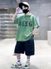 Boys' short sleeved T-shirt polo shirt summer clothes 2026 new summer half sleeved boys' big children's top T