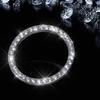 Bling Car Crystal Rhinestone Ring Emblem Sticker Car Interior Decoration Bling Car Accessories for
