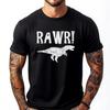 Rawr Дизайнерская футболка Мужская Аниме Футболки Графические Хлопок Короткий рукав Роскошная одежда Дышащая Печатная С Новым Годом