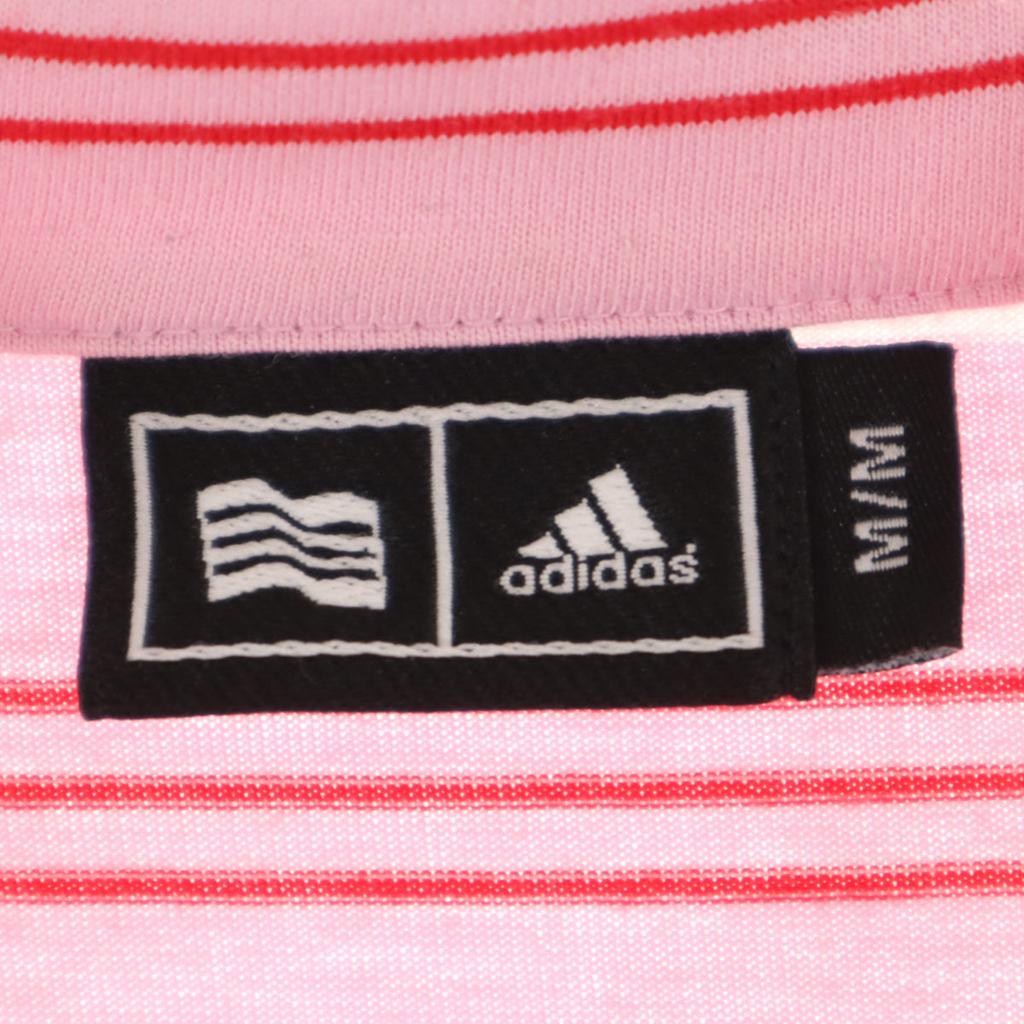 Adidas border golf Футболка с коротким рукавом на молнии до половины M Розовая Мужская Б/у
