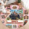 How Train Dragon Round Area Rug Carpet Rug For Living Room Bedroom Sofa Playroom Decor Nonslip Floor Mat