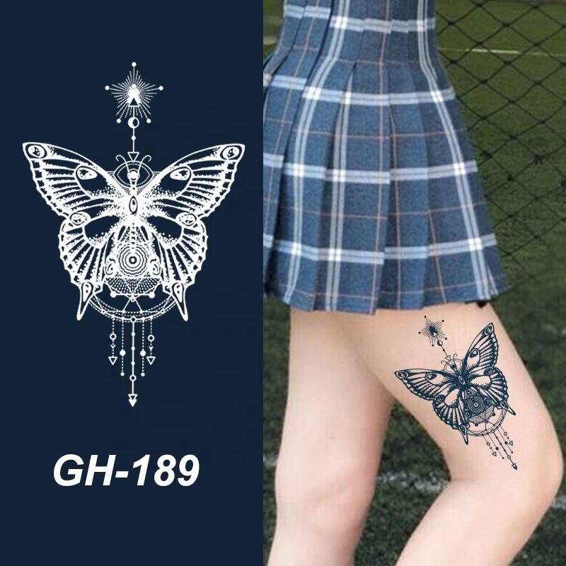 GH Hot Sale Waterproof Long Lasting Temporary Tattoos Stencil Body Art Arm Chest Leg Shoulder Tattoo Stickers for Girl Men Women