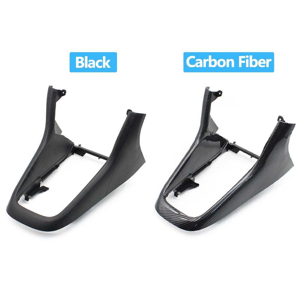 Черная рамка из углеродного волокна для центральной консоли автомобиля, ручка переключения передач для Volkswagen VW Golf MK6 2008 2009 2010 2011 2012 2013