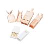 1 Набор Rose Gold USB A и B Jack-Коннекторы, Поддерживающие USB2.0 480 Мбит/с Передачи для Высококачественных Звуковых Приложений