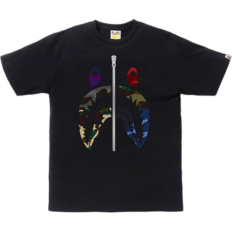 Футболка Bape Mix Camo Shark 1F30-110-043-