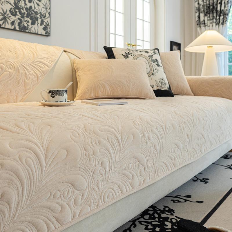 Осенне-зимняя подушка для дивана, высококачественные нескользящие подушки для сиденья, утолщенный флисовый чехол для дивана, ткань