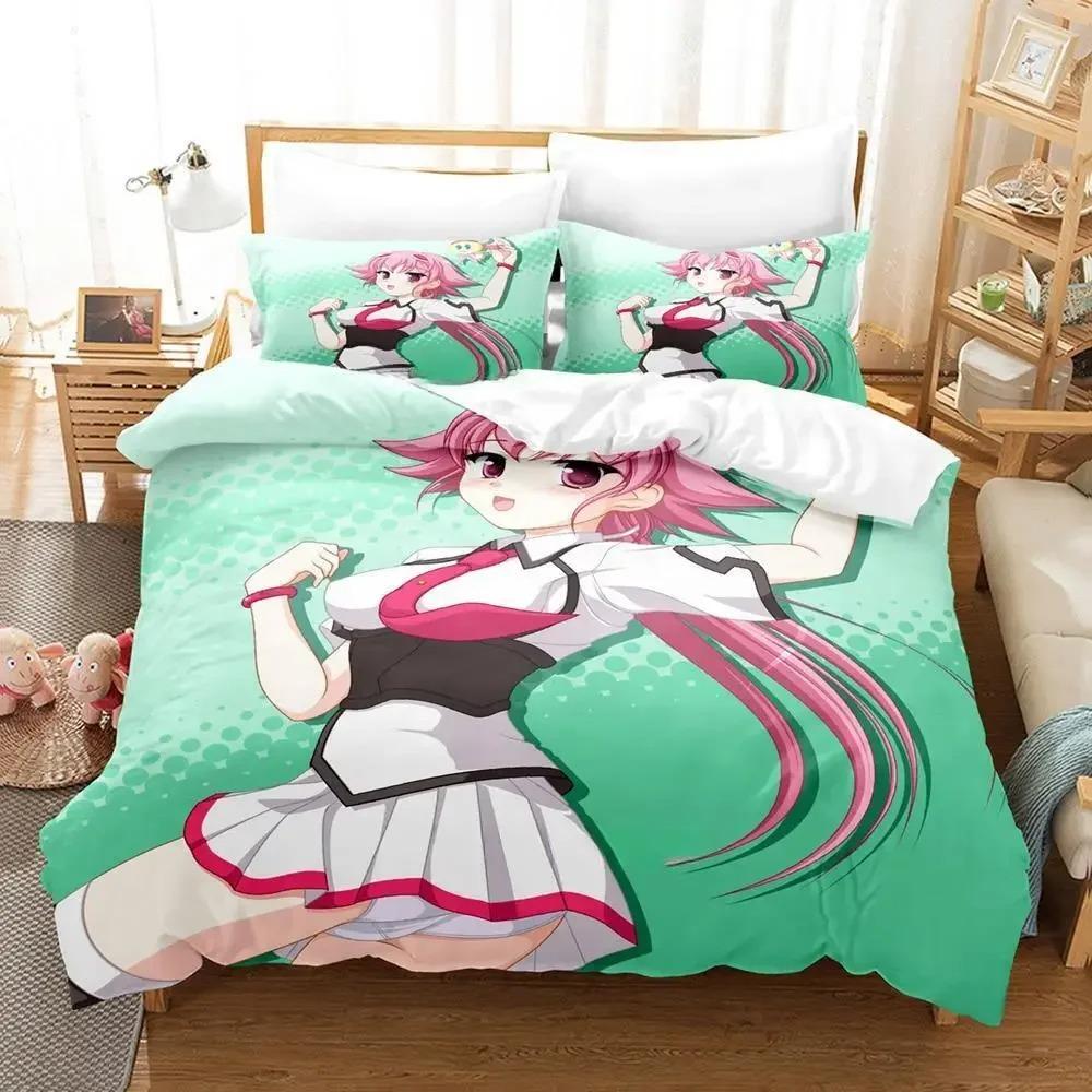Коллекция постельного белья Kawaii Girl Sora Wo Kakeru Shoujo Односпальная Полуторная Двуспальная Queen King Размеры Коллекция кроватей Постельное белье для спальни взрослого ребенка Пододеяльники Аниме