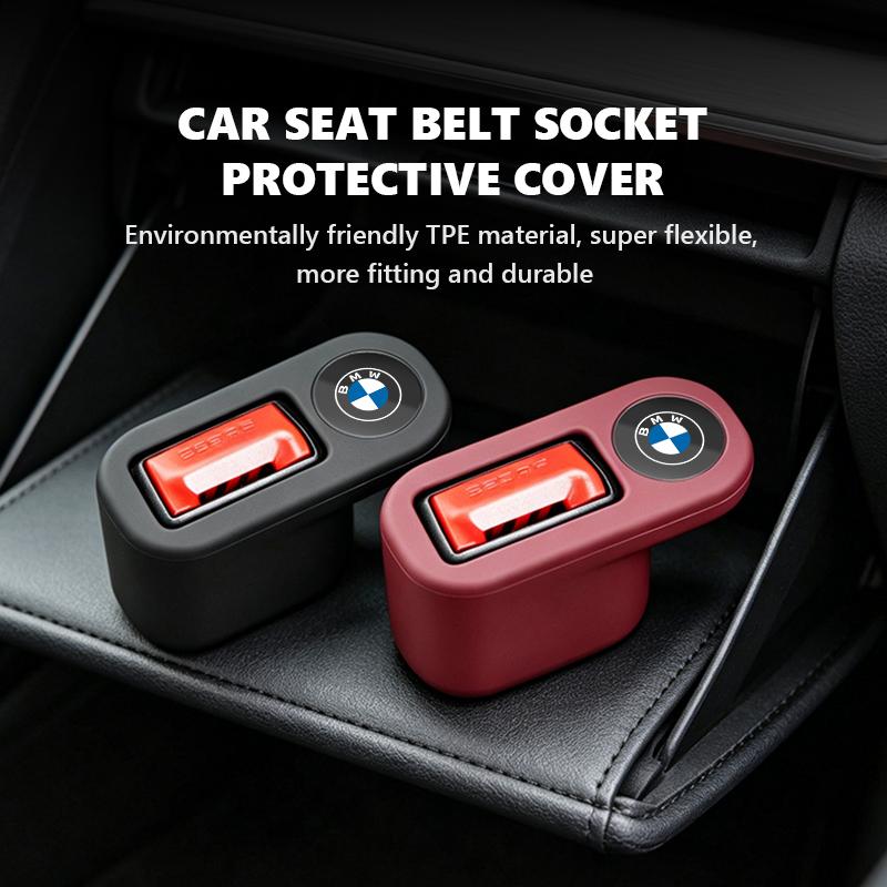 Car Seat Belt Base Anti Scratch Cover Auto Interior Accessories For BMW M F10 F20 F30 F40 F15 F25 F26 F31 F49 E62 E83 E84 qa0