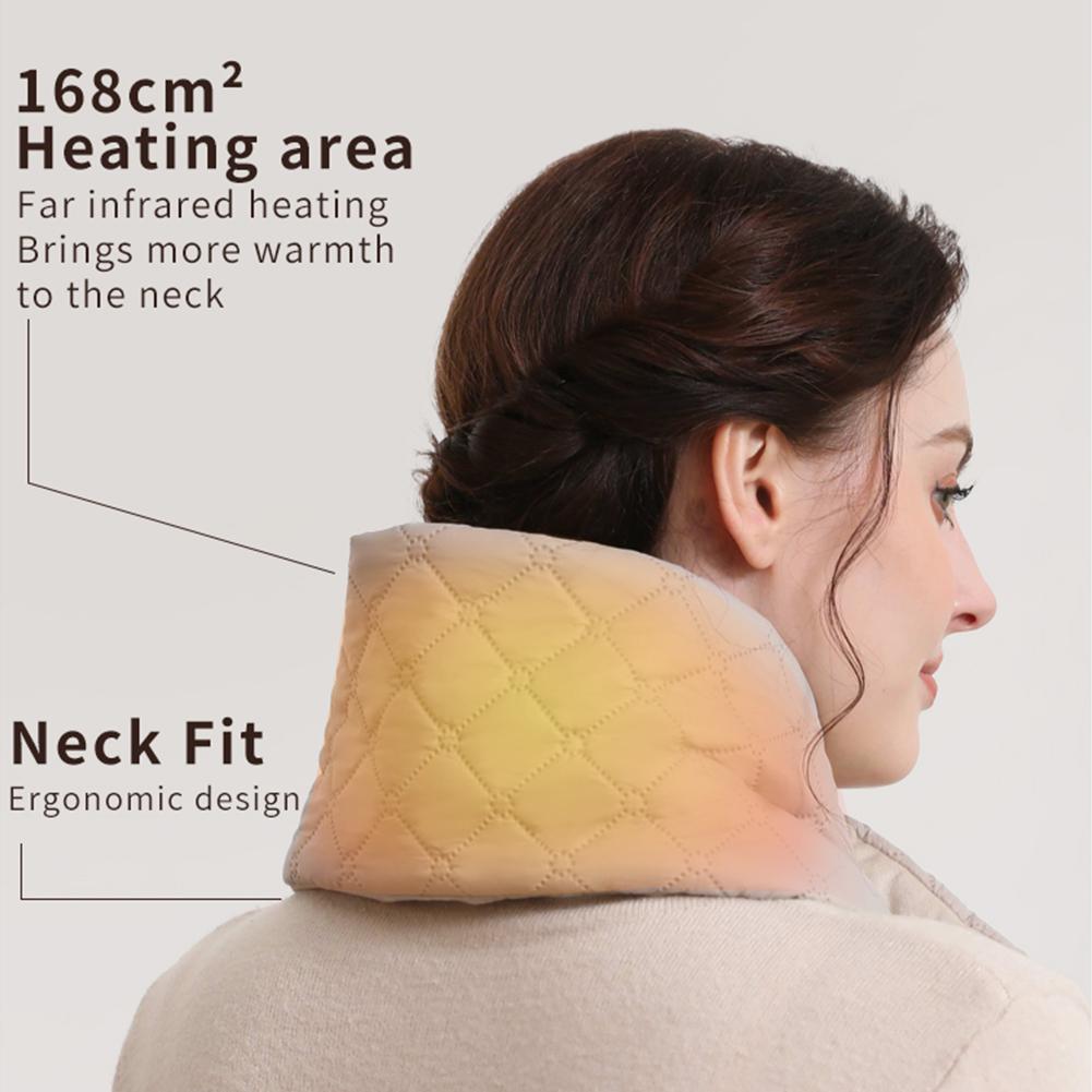 Neck Warmer 3 Gear Heating Winter Electric Heated Scarf Neck Wrap Warmer Neck Heating Pad for Women Men Christmas Gift 2024