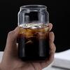 1pc 350ml 500ml Creative Glass Cup Can Shape Tea Juice Milk Coffee Mug Drinking Glass High Borosilicate Glass Durable Drinkware