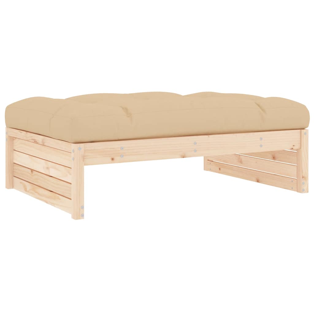 Garden Stool 120 x 80 cm Solid Pine Wood