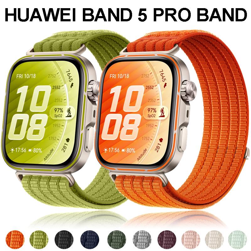 Плетеная нейлоновая петля для HUAWEI WATCH FIT 5 4 Pro Плетеный удобный дышащий ремешок для Huawei Watch Fit 5 4 3