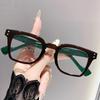 Hong Kong Style Retro Small Square Anti-Blue Light Reading Glasses - Versatile and Fashionable Presbyopia Eyewear.