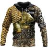 Spring Autumn Cool Carp Fishing 3D Printed Fashion Men's Hoodie Sweatshirts Oversized Tops Harajuku Style Casual Pullovers