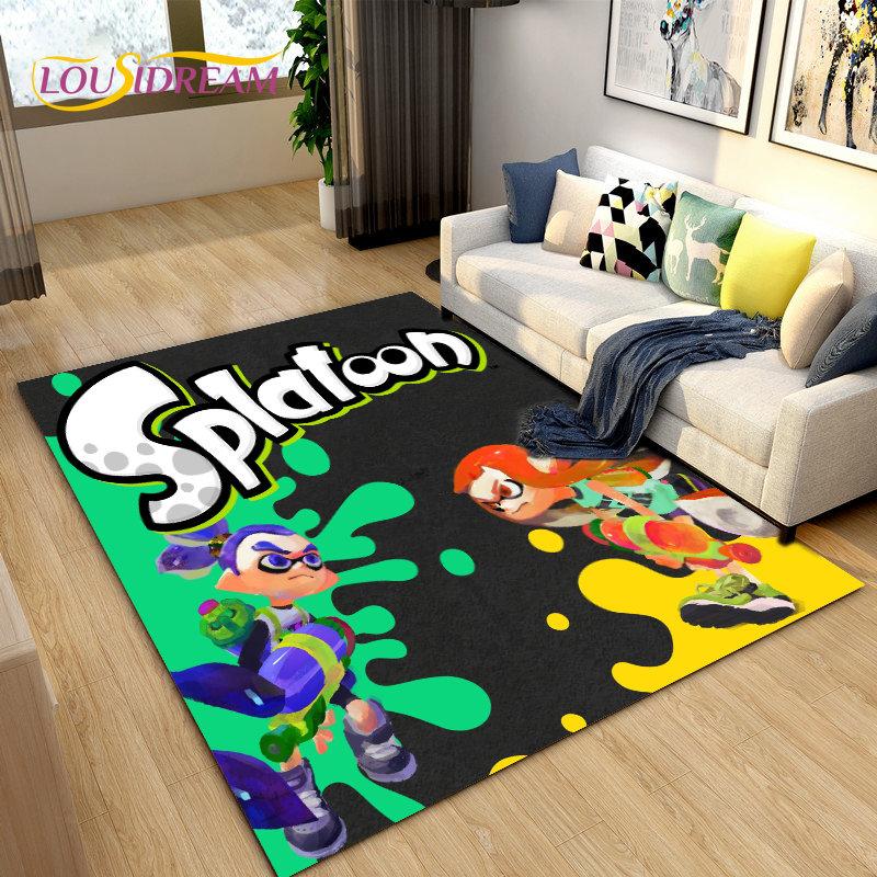 PC Splatoon, игровой геймерский мультяшный коврик, коврик для гостиной, спальни, дивана, коврик для украшения, детские игры, нескользящий напольный коврик