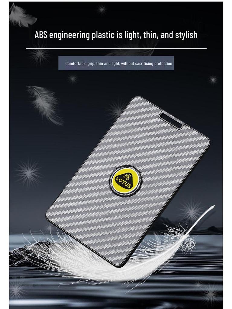 Держатель для карт NFC с цветочным узором Lotus ELETRE/EMEYA Чехол для автомобильного ключа из углеродного волокна